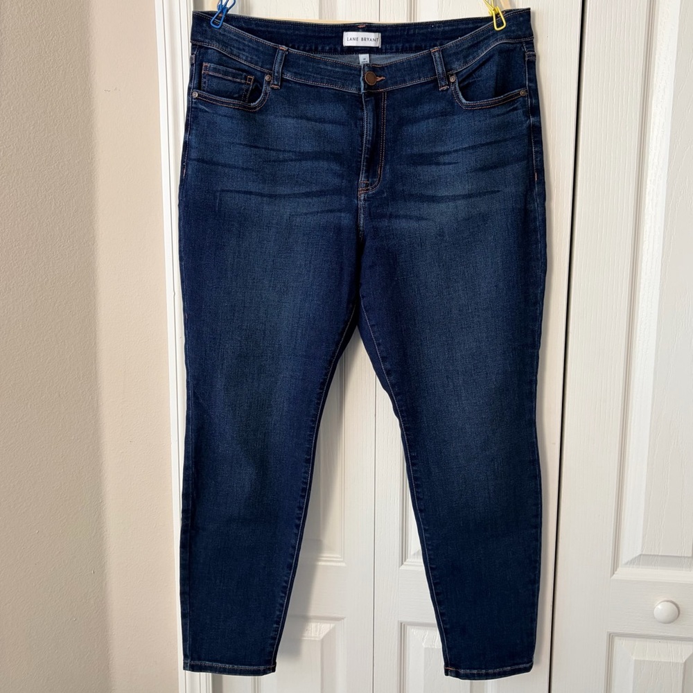 Lane Bryant Flex Magic Waistband Curvy Fit High-Rise Dark Wash Jeans Size 20